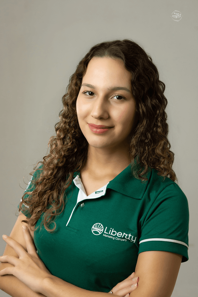 Retrato de Larissa Belmonte, do time da Liberty
